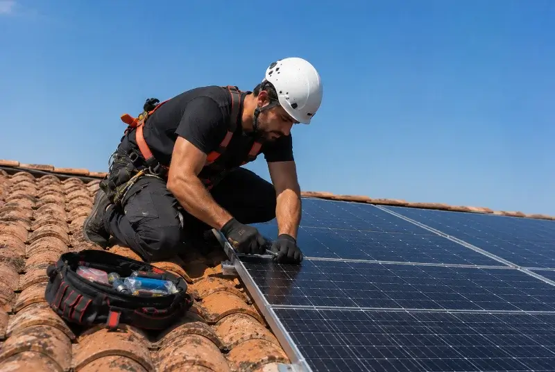 Maintenance et monitoring de panneaux solaires à Verzeille