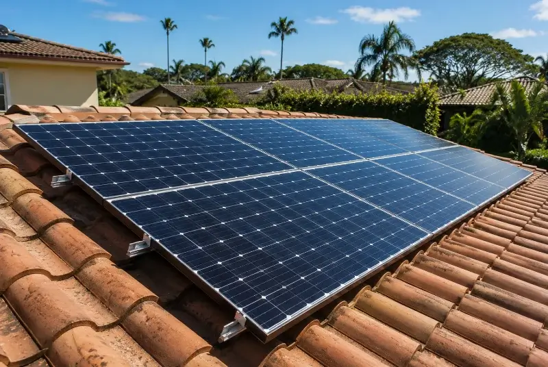 Installation de panneaux solaires à Verzeille